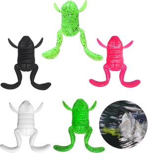 TUYOBG Realistični topwater varalica žaba - 5 kom.