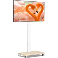 TVON görgős sarok TV állvány 32-65"-os TV-hez, VESA 400x400, max. 40 kg - fehér 1