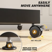 TVON Mobil TV Állvány Kerekekkel 13-50" Plasma/LCD/LED Tévéhez 4