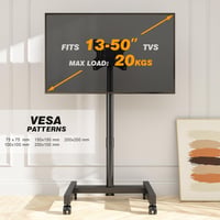 TVON Mobil TV Állvány Kerekekkel 13-50" Plasma/LCD/LED Tévéhez 7