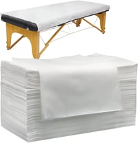 Tvvcalk 100 Pack Disposable Bed Sheets, Disposable Bed Sheets, Disposable Bed Sheets, TNT Disposable Massage Sheets, Spa, 80 x 180 cm 1