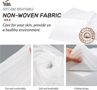 Tvvcalk 100 Pack Disposable Bed Sheets, Disposable Bed Sheets, Disposable Bed Sheets, TNT Disposable Massage Sheets, Spa, 80 x 180 cm 3