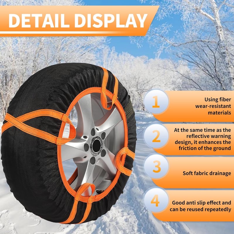 TVWVT Textil Hólánc SUV Minivan Subaru Autókhoz - 2 Darabos Készlet