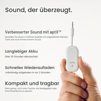 Twelve South AirFly Pro 2 Bluetooth 5.0 vysielač a prijímač adaptér 3,5 mm AUX – biela 5