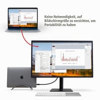 Stojan na MacBook Twelve South BookArc – Priestorovo úsporný vertikálny držiak na stôl pre notebooky Apple MacBook, kompatibilný s M1, vesmírne sivý 2