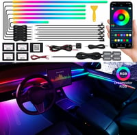 TWETIZ RGB LED szalag autóhoz 175 méter 593 LED fénysáv vezeték nélküli app vezérléssel 1