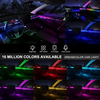 TWETIZ RGB LED szalag autóhoz 175 méter 593 LED fénysáv vezeték nélküli app vezérléssel 3
