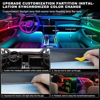 TWETIZ RGB LED szalag autóhoz 175 méter 593 LED fénysáv vezeték nélküli app vezérléssel 6