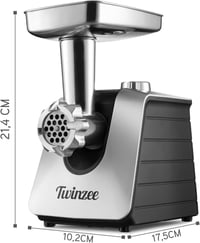 Twinzee Elektromos Húsdaráló - Fekete, Nagy Kapacitású 3,84 kg, Konyhai Aprítógép, Húsfeldolgozó Készülék

AI: I've created a Hungarian titl 3