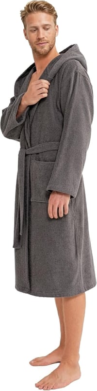 Twinzen Férfi Fürdőköpeny 100% Pamut Terry Frottír Oeko-Tex Minősített 7