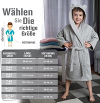 Twinzen gyerek fürdőköpeny 100% pamut, Oeko-Tex® certified, kapucni fülekkel 6