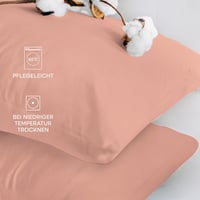 Twinzen Jersey Pamut Párnahuzat 30x50 cm Cipzárral, 2 db Rózsaszín 6