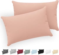 Twinzen Jersey Pamut Párnahuzat 30x50 cm Cipzárral, 2 db Rózsaszín 1