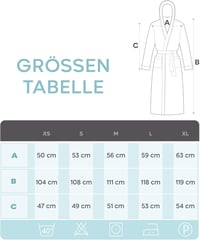 Twinzen Női Fürdőköpeny 100% Pamut Oeko-Tex Kapucnis Zsebekkel 5