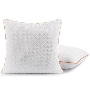 Pernă cu fulgi de spumă cu memorie Twirest 80x80 cm, Set de 2 bucăți, Pernă ortopedică cu fulgi de spumă cu memorie