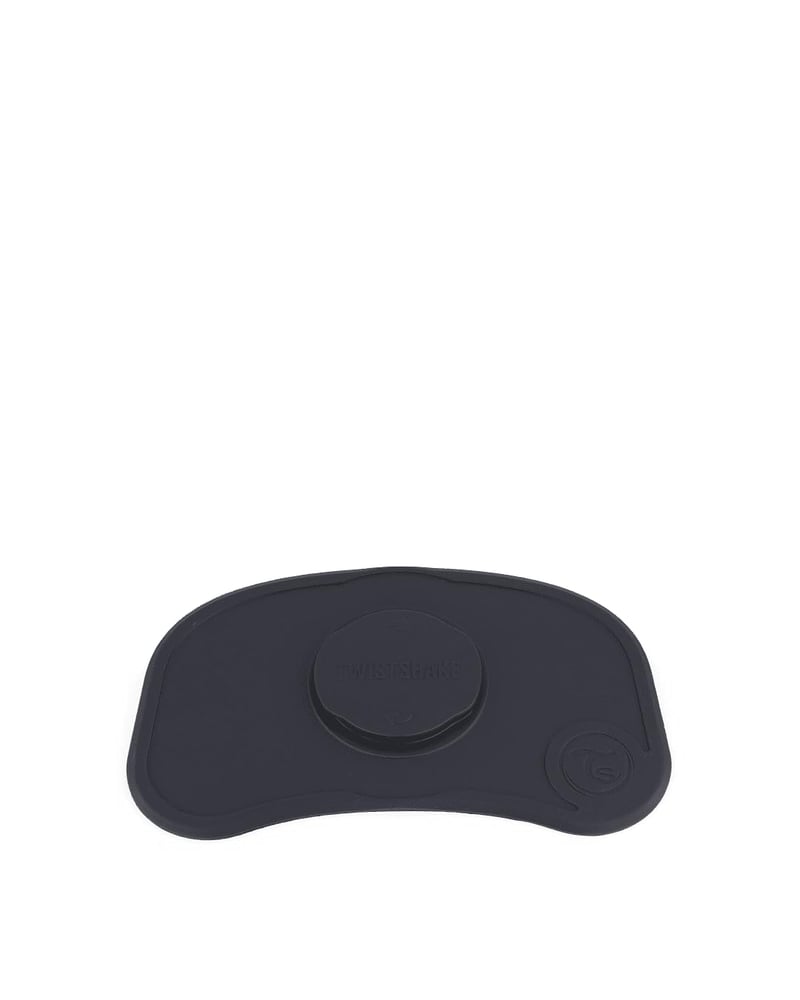 Silikónová podložka pod tanier Twistshake Click Mat Mini - čierna - 31x17 cm