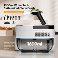 TwoOases Kézi Gőztisztító 1.6L Tartállyal, Állítható Fogantyú, Autó Ablak Konyha Fürdőszoba 4