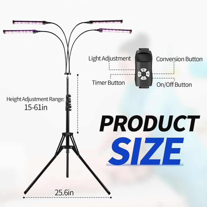 TWSOUL Otthoni Szoláriumlámpa 460-490 NM, 60W Kék Fény, 432 LED, Arcra és Testre