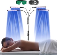 TWSOUL Otthoni Szoláriumlámpa 460-490 NM, 60W Kék Fény, 432 LED, Arcra és Testre 1
