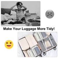 TXBOBECO Set organizatora za kofere od 10 dijelova, Packing Cubes putni set za pohranu, bež 5