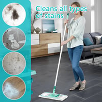 TXErfolg Náhradný návlek na mop pre Leifheit Profi XL Micro Duo a Cotton Plus, 42 cm, 2 ks, z mikrovlákna, na dlažbu a laminát 7