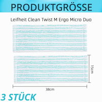 TXErfolg navlaka za brisač poda za Leifheit Clean Twist M Ergo Micro Duo – pakiranje od 3 komada 2