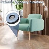 TXErfolg Teflon csúszók 24 db csavaros bútorlábak 22 mm fekete rozsdamentes 5