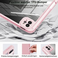 Puzdro TXWLLIU pre iPad Pro 11" 2022/2021/2020/2018 a Air 11" M3/M2 2025/2024, ultratenké ľahké ochranné puzdro, funkcia Auto Sleep/Wake, ružové 4