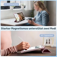 Puzdro TXWLLIU pre iPad Pro 11" 2022/2021/2020/2018 a Air 11" M3/M2 2025/2024, ultratenké ľahké ochranné puzdro, funkcia Auto Sleep/Wake, ružové 6