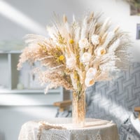 Tycons Pampas Grass 80 db Száraz Virág Dekoráció Boho Stílusú Lakáshoz 1