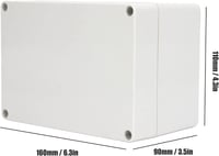 Tyenaza Vízálló IP65 Elosztódoboz 16x11x9cm ABS Elektromos Csatlakozó Doboz 2