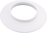 Tygerix Fehér 100mm Erősített PE Rozetta Fűtőcsövekhez, Kályhákhoz és Szerelvényekhez, Hőálló Fali Takaró 1