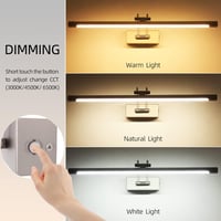 TYhogar LED Tükörfény Fürdőszoba 60cm Dimmelhető Fali Lámpa 15W 5