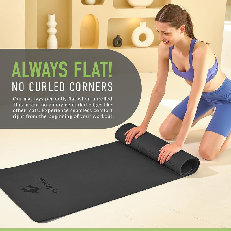 Tylmex Yoga Mat 183x61cm TPE Csúszásmentes Fitness Pilates Tornaszőnyeg