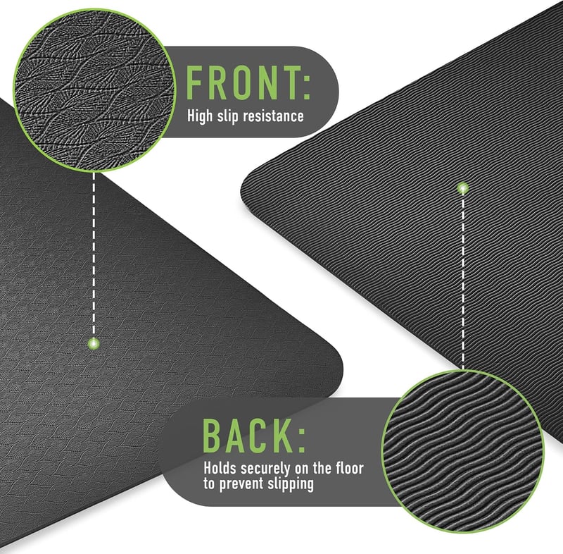 Tylmex Yoga Mat 183x61cm TPE Csúszásmentes Fitness Pilates Tornaszőnyeg