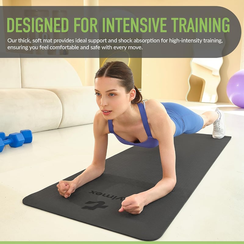 Tylmex Yoga Mat 183x61cm TPE Csúszásmentes Fitness Pilates Tornaszőnyeg