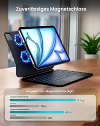 Ochranné puzdro s klávesnicou typecase Edge+ pre iPad Air 11" / iPad Air 5 / 4. generácie – Puzdro s integrovanou klávesnicou 3