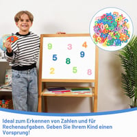 Tyqour 260 ks penových číselných nálepiek, samolepiace, 0-9, farebná súprava číslic pre deti na scrapbooking, DIY tvorenie a dekorovanie kariet 6