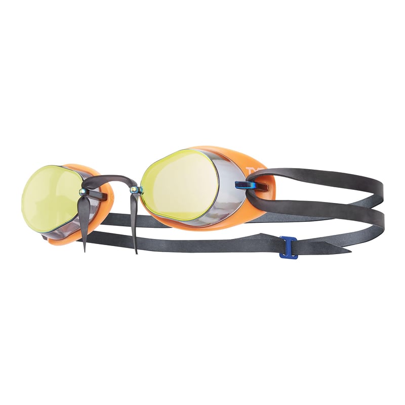 Ochelari de înot TYR Tracer Socket Rocket Mirror 2.0 - Lentile cu efect de oglindă, Portocaliu, LGL2M