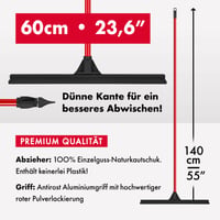 Tyroler Bright Tools Vízlehúzó Padlólehúzó 60 cm Szilikon Ajkú Gumival Padlóhoz 5