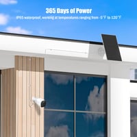 TYXJJ-BF 7W Solárny nabíjací panel pre kameru Eufy, vonkajší solárny panel s ochranou IP65 5