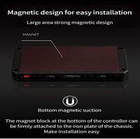 TZMRIT 2-in-1 ARGB PWM ventilátor hub kontrollerrel, 18 port, fehér 4