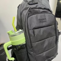 Rucsac antifurt pentru laptop Tzowla, unisex, impermeabil, cu port de încărcare USB și lacăt, pentru notebook de 15,6 inchi, negru 9