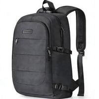 Rucsac antifurt pentru laptop Tzowla, unisex, impermeabil, cu port de încărcare USB și lacăt, pentru notebook de 15,6 inchi, negru 1