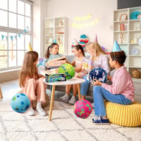 U&C Planet Labdakészlet 15-21 cm Gumilabdák Pumpával Gyerekeknek 4