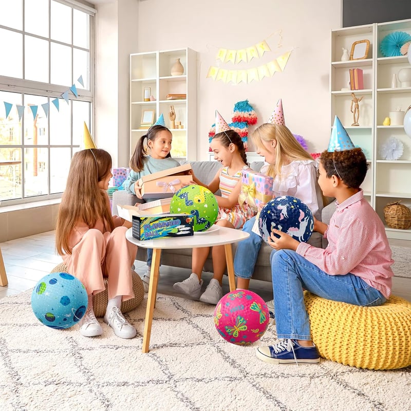U&C Planet Labdakészlet 15-21 cm Gumilabdák Pumpával Gyerekeknek