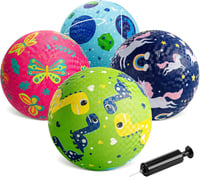 U&C Planet Labdakészlet 15-21 cm Gumilabdák Pumpával Gyerekeknek 1