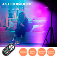 U`King 2 ks RGB LED Par reflektor, 36 LED javiskové osvetlenie s diaľkovým ovládačom, 72W DMX512 7CH disko svetlo na párty, svadbu, do baru a klubu 3