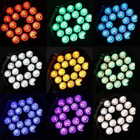 U`King 2x LED Par Reflektor 18x15W RGBW Színes Színpadi Lámpa DMX512 Diszkó Buli 2
