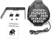 U`King 2x LED Par Reflektor 18x15W RGBW Színes Színpadi Lámpa DMX512 Diszkó Buli 9